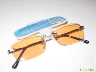 Magnivision Computer Tinted Rimless Eyeglasses Reading Glasses Readers