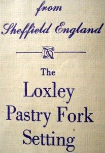 Sheffield Silver Loxley 7 PC Pastry Fork Set