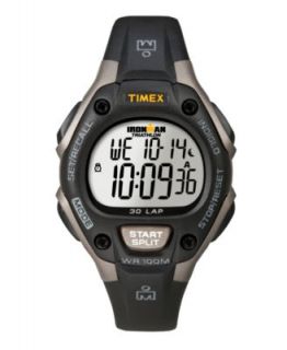 Timex Watch, Womens Digital Ironman 10 Lap Blue Resin Strap T5K526UM