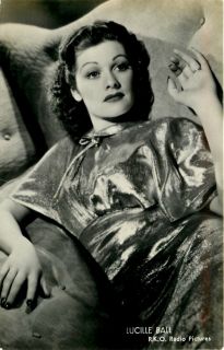 Lucille Ball 1930s RKO Radio Real Photo Vintage Postcard