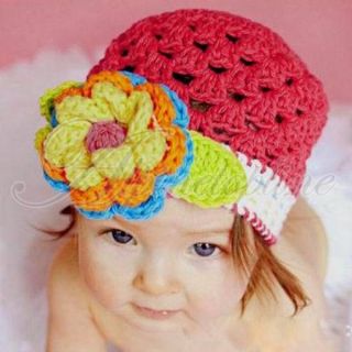 Lovely Infant Cotton Crochet Toddler Hat Cute Boys Girls Photography