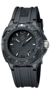 Luminox Blackout Black Dial and Rubber Strap Mens Watch 0201 Bo