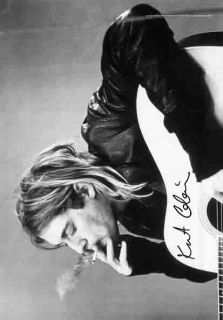 New Kurt Kobain Cloth Poster Flag Guitar