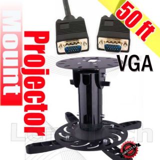 50ft VGA Cable Male Universal Projector Ceiling Mount