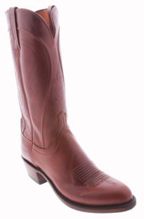 Lucchese Tan N9236 R4 Nappa Mens Cowboy Boots EE
