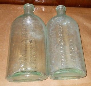 Old Lydia E Pinkhams Vegetable Compound Bottles 2 8 5H x 4w Pinkham