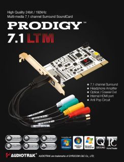 Audiotrak Prodigy 7 1 LTM 7 1 Channel Sound Card