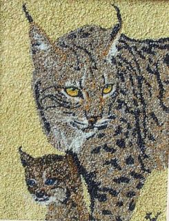 Feeling The Wind Lynx Micro Mosaic Art