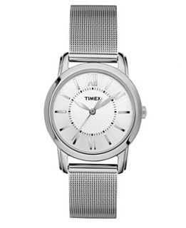 Timex Watch, Womens Silver Tone Mesh Bracelet T2N679UM