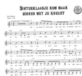 Dutch Sinterklaas Song Music Lyrics