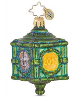 Radko Christmas Ornament, Exclusive State Street Clock Gem 2012