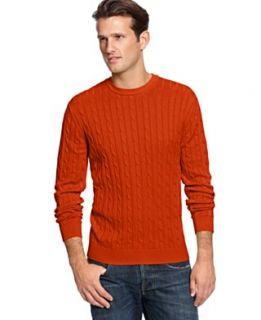 Club Room Sweater, Classic Cable Crew Neck Sweater