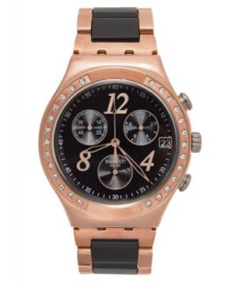 Swatch Watch, Unisex Swiss Chronograph Dreamnight Rose Rose Gold PVD