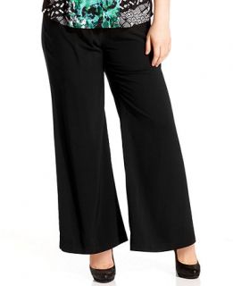 Style&co. Plus Size Pants, Pull On Wide Leg   Plus Sizes