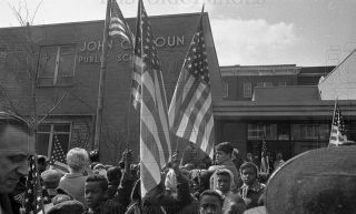 Negs Flag Ceremony for Dr. Martin Luther King Jr, Chicago IL 1968  6