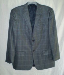 LYLE & SCOTT Gray Houndstooth Silk Sport Coat Blazer Jacket 42R 42 R