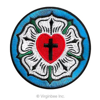 LUTHER ROSE SEAL LUTHERAN CHURCH SYMBOL CHRISTIAN CROSS EMBROIDERED