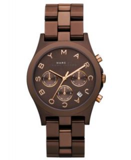 Marc by Marc Jacobs Watch, Womens Chronograph Henry Brown Ion Plated