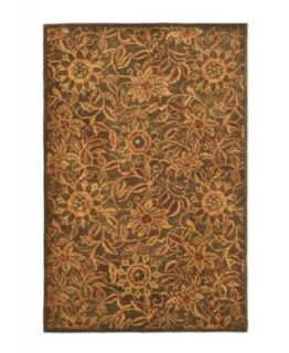 Rug, Marseille Floral LRL4571B Provence Olive 8 x 10   Rugs