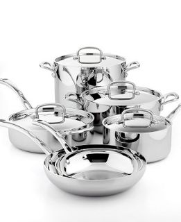 Cuisinart French Classic Cookware, 10 Piece Set Tri Ply Stainless