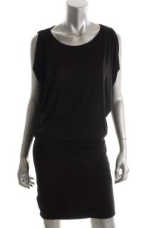 Michael Kors New Black Stretch Sleeveless Blouson Clubwear Dress M