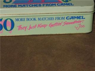 Camel Light 1992 Collector Tin with Opened Package of 50 Match Books