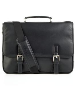 Kenneth Cole Single Gusset Business Case, Manhattan Leather Flapover