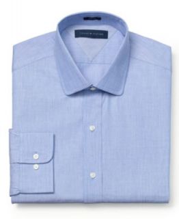 Tommy Hilfiger Dress Shirt, Solid Long Sleeve Shirt   Mens Dress