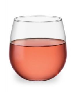 The Cellar Glassware, Set of 4 Basic Stemless Wine Glasses   Glassware