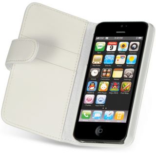 Luxmo White Dolce Wallet Credit Card ID Holder Case for Apple iPhone