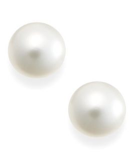 Pearl Earrings, 14k Gold White South Sea Pearl (12 13mm) Stud Earrings