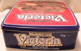 MacFarlane Lang Victoria Luxury Biscuit Tin Empty