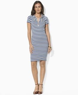 Lauren Jeans Co. Dress, Pixie Short Sleeve Hooded Striped