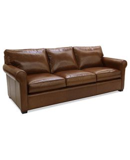 Lear Leather Sofa, 93W x 40D x 32H   furniture