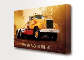 Mack Truck B Model Canvas ArtPrint 51 x 81cm Framed
