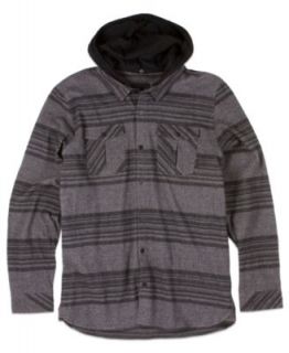 DC Shoes Shirt, Bidwell Hooded Flannel   Mens Casual Shirts