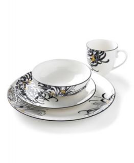 Monsoon Dinnerware Collection by Denby, Chrysanthemum 4 Piece Place