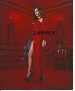 Maggie Q Hot Nikita Red Dress Standing Gun Photo
