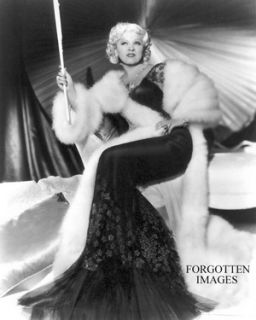 Mae West Wrapped in Fur Photograph