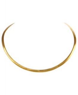 14k White Gold Necklace, 18 Omega Collar