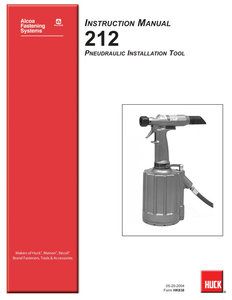 Huck 212 Riveter Manual