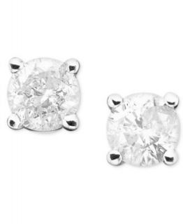 14k White Gold Diamond Studs (1/10   1/2 ct. t.w.)   Earrings