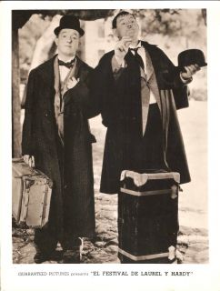 Stan Laurel Oliver Hardy in The Laurel Hardy Festival Original vint