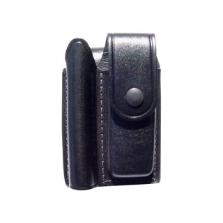 Maglite Light AM2A346 Black Leather Holster Holds Mini Mag Flashlight