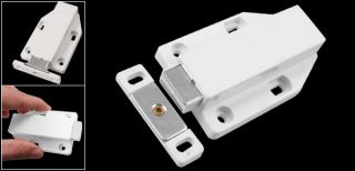 White Magnetic Catch Latch Hardware for Cabinet Cupboard Door
