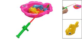 Children Magnetic Fish Rod Tip Plastic Fishing Game Toy Set