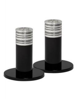 Vera Wang Candle Holders, Set of 2 With Love Noir Candlesticks 6