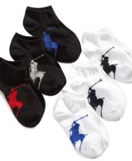 Ralph Lauren Kids Socks, Boys or Little Boys 3 Pack Big Pony Ped Socks