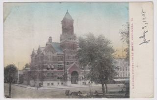 Oskaloosa IA Mahaska County Court House 1908 Postcard. Make multiple
