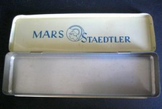 Vintage Mars Staedtler Antique Pencil Box Very Nice German Made in